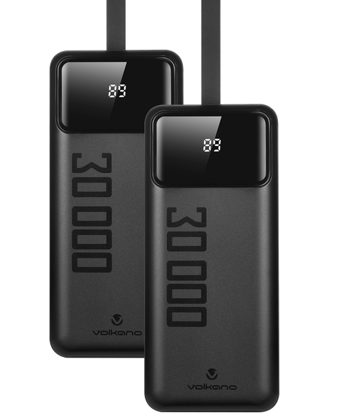 Volkano Punch Certified 30 000mAh Fast Charging Power Bank Bundle