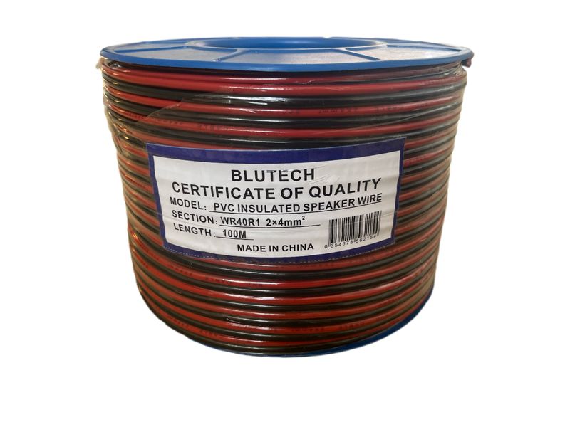 100M 2x4mm PVC Insulated Speaker Wire
