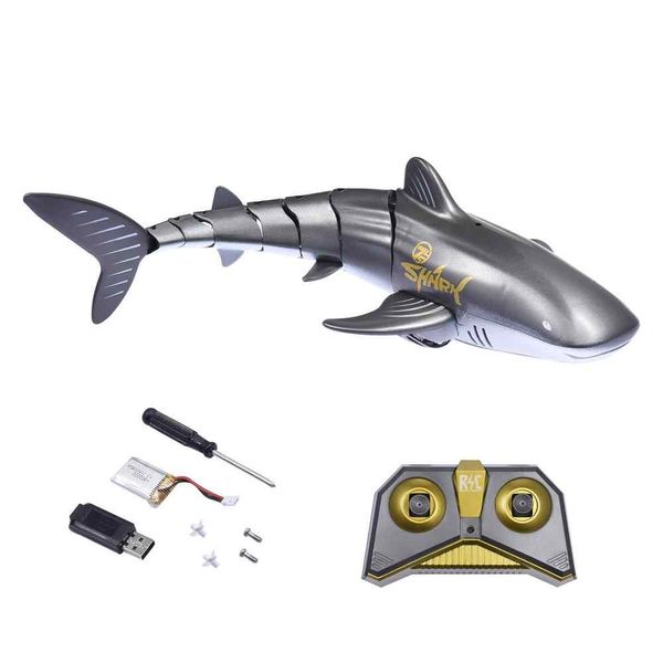 MinoCool-2.4G Remote Control Whale Shark Toy-Grey