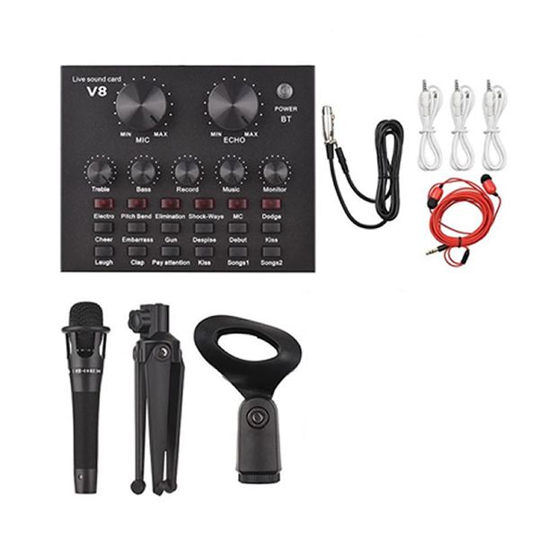 V8 Live Sound Card With Mic RN-105