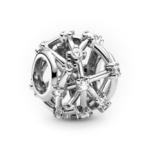 925 Sterling Silver Bead Bracelet Charm / Pendan image