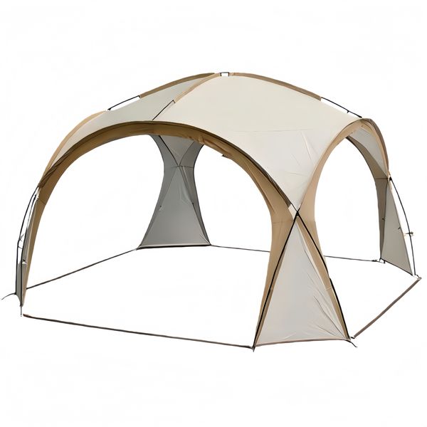 Beach Tent Sun Shelter Tent For 10 Persons With Accessories 420cm