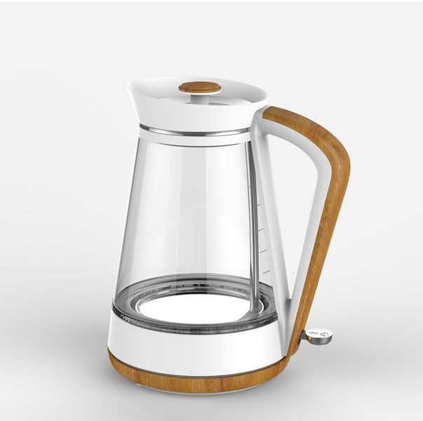 1,7L Cordless Glass Kettle-Transparent&amp; White