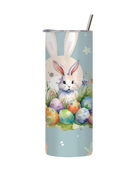 Nest 20 Oz Tumbler with Lid Straw Trendy Easter Graphic Design Present 086