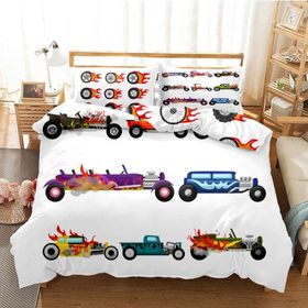 Hot wheels duvet cover best sale