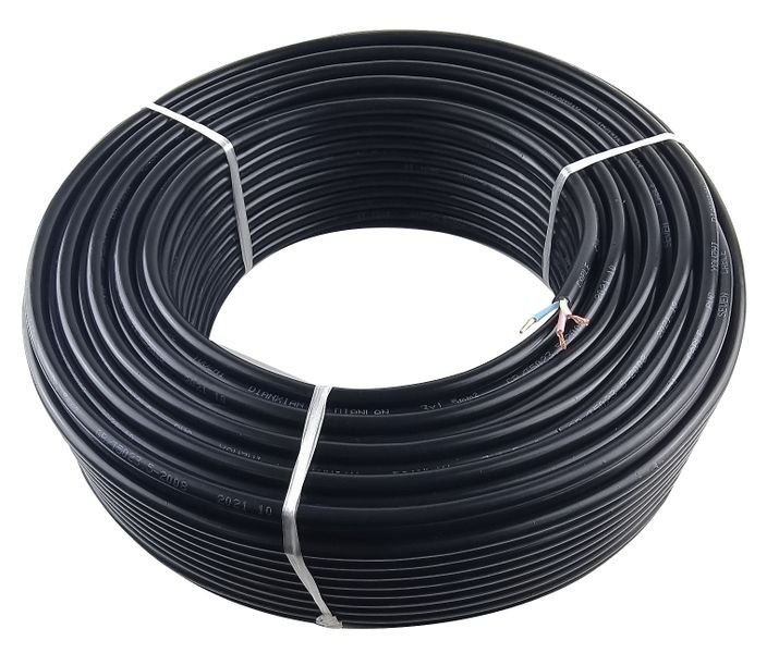 3 Core Cable 75m x 1.5mm Black