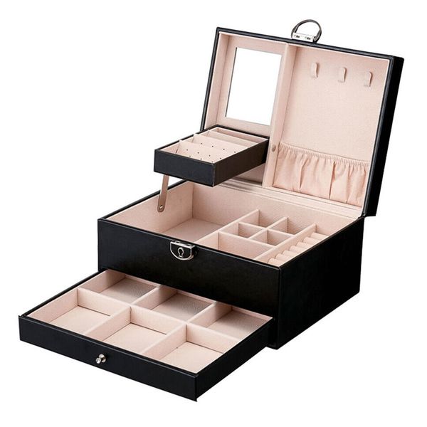 23cm Double-Layer Jewelry Organizer Box