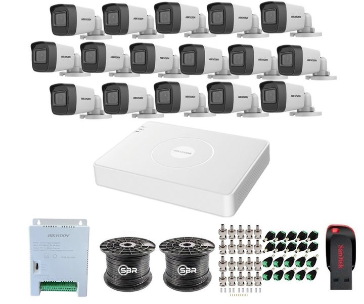 Hikvision 16 Channel 1080P Complete Kit - NO HDD