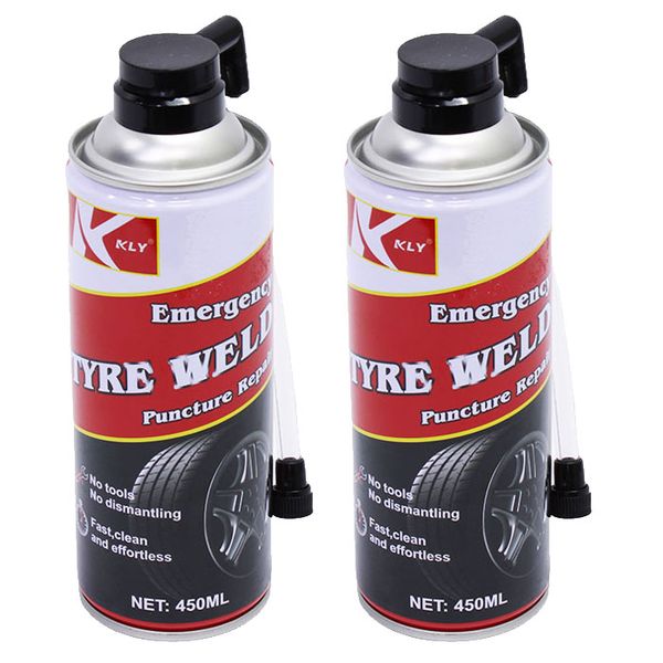 Emergency Tyre Weld Puncture Repair - 450ml Can - 10 Pack