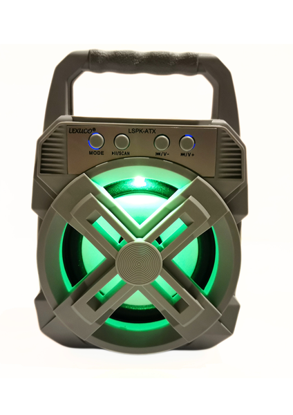 BT Vibrant Sound Wave LED Light Speaker with Built-in Radio
