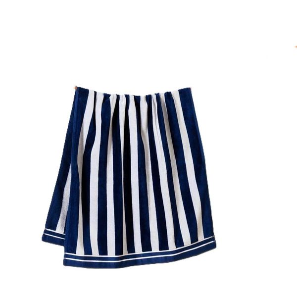 Velour Stripe Beach Towel Sail Line 70 x 140cm