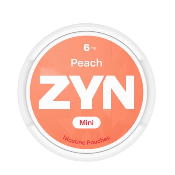 Zyn Mini Nicotine Pouches - Peach 6mg - 1 pack (15 Pouches)