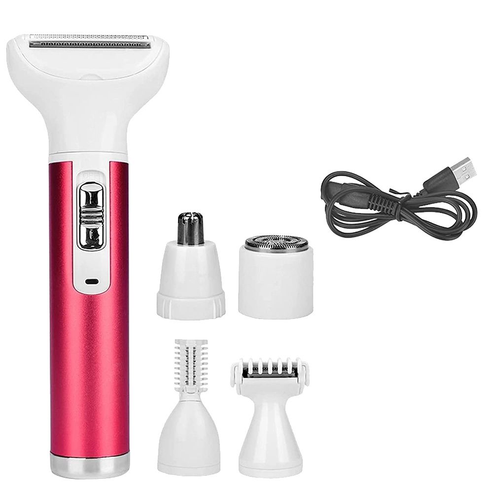 Painless 5 in 1 USB Rechargeable Electric Shaver Hair Remover for Women