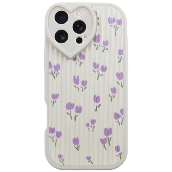 Tulips And Heart Camera Detail Phone Case Compatible With iPhone 16 Pro Max
