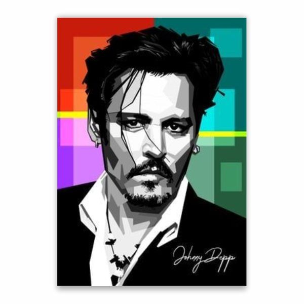 Johnny Depp Pop Art Poster - A1