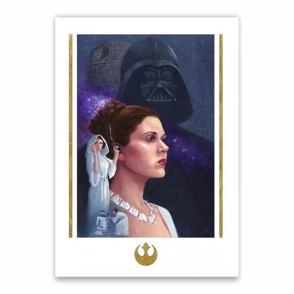Princess Leia And Darth Vader Poster - A1