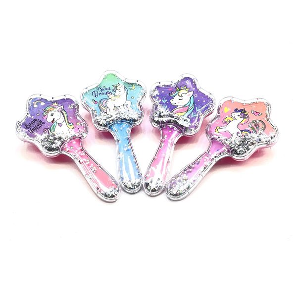 Girls Unicorn Detangling Confetti Glitter Brush (Set of 4)