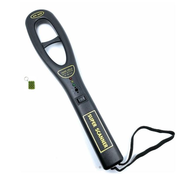 MD-800 Handheld Security Alarm And Vibration Metal Detector + Key Chain