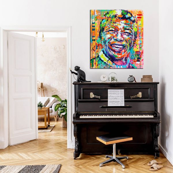 Freedom Mandela Abstract Canvas Print Wall Art Decor