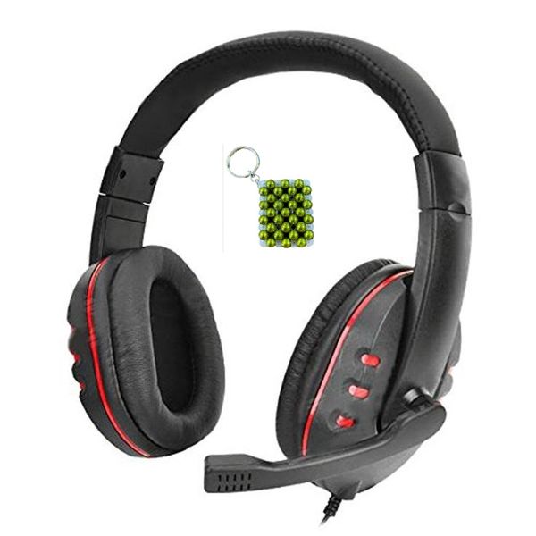 Q-925 Gaming Headset with Key Holder - Black &amp; Red
