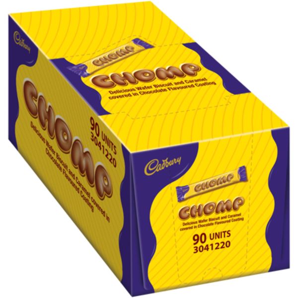 Cadbury Chomp Chocolate Bars 90 x 22.7 g - Bulk Pack