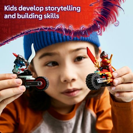 LEGO® NINJAGO® Kai's Motorcycle Speed Race Playset with 2 Ninja