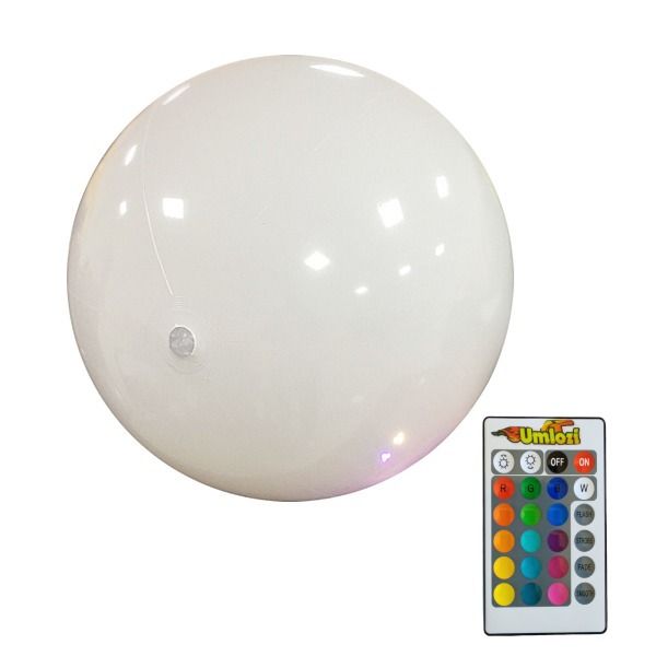 LED Light Up Beach Ball &amp; Remote-16 Colors &amp; Multiple Modes-With Batteries