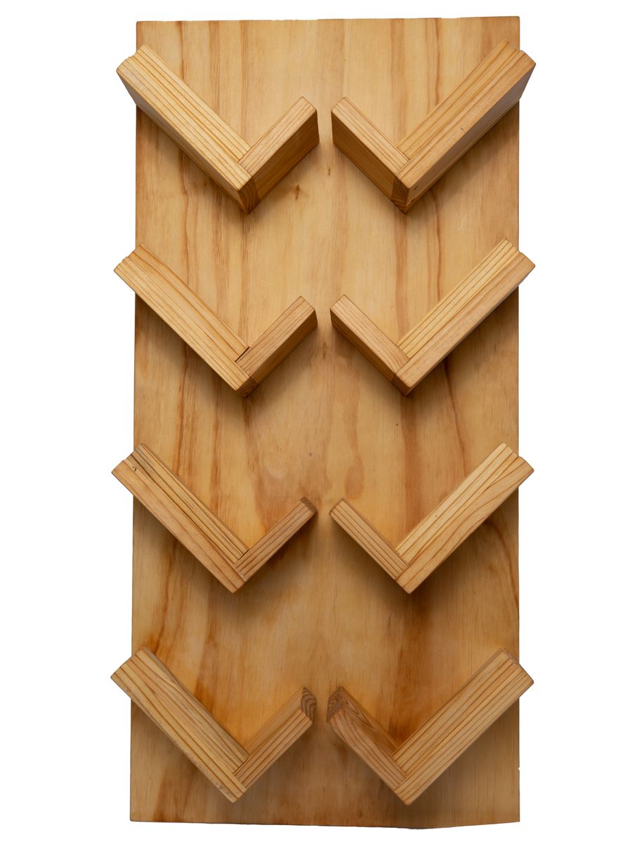 8 Bottle Wall Wine and Glass Rack Shop Today. Get it Tomorrow