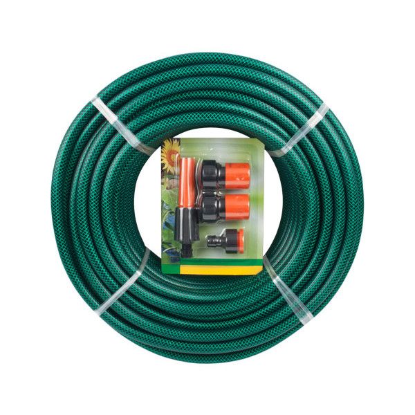 Garden Hose Pipe 20mm X 30m With 4x Attachable Fittings Shop Today 