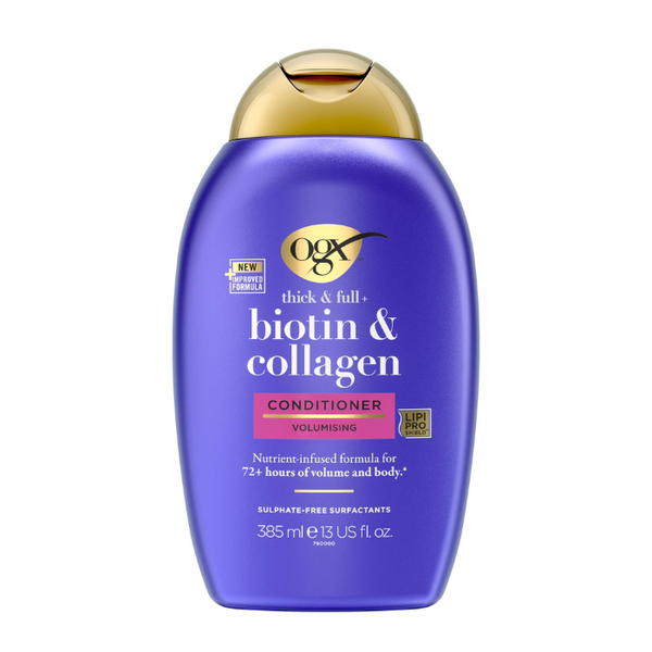OGX Biotin And Collagen Volumising Conditioner 385ml (Sulfate Free)