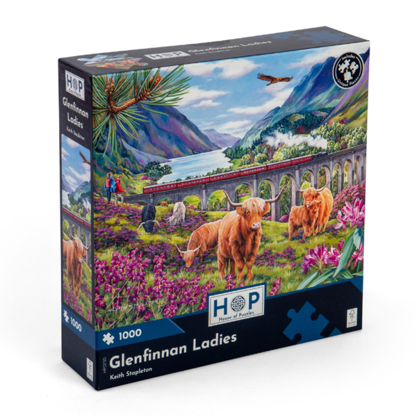 House of Puzzles - Glenfinnan Ladies - 1000 Piece Jigsaw Puzzle