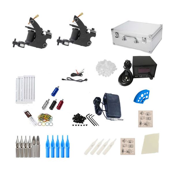 Double Gun Professional Tattoo Tool Kit Set EM-1J