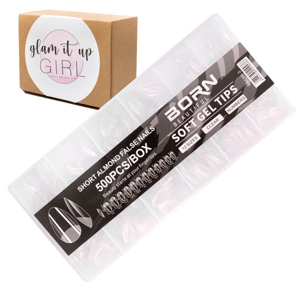 Glam It Up Girl Short False Nail Tips