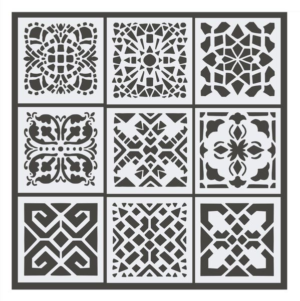 Beautiful Morocco collection of 9 Stencils