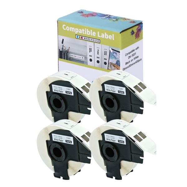 INKWAREHOUSE DK-11201 Address Thermal Labels 29mm×90mm X 4