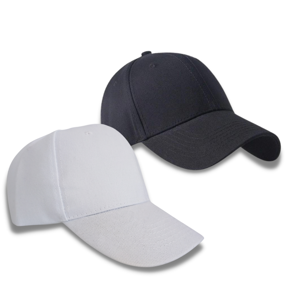 Black and White Casual Adjustable Baseball Caps Set | Shop Today. Get ...