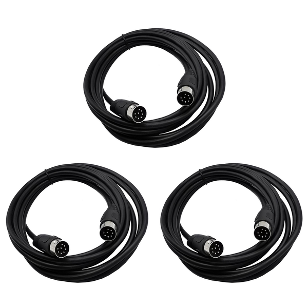 8 Pin Din Male To Male Audio Cable Adapter Compatible with Surveillance 5M