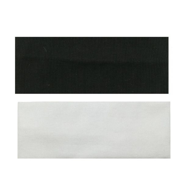 2 Solid Headbands for Women's Hair - Sports Headband (20.3cm)