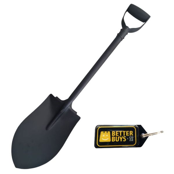 Heavy Duty Gardening Round Shovel Spade &amp; Gel Key Holder