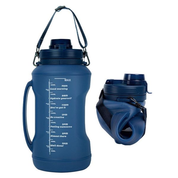 Collapsible Water Bottles-Blue