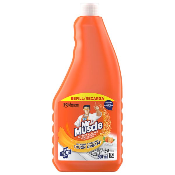 Mr Muscle Kitchen Cleaner Orange Bottle - Refill 500ml