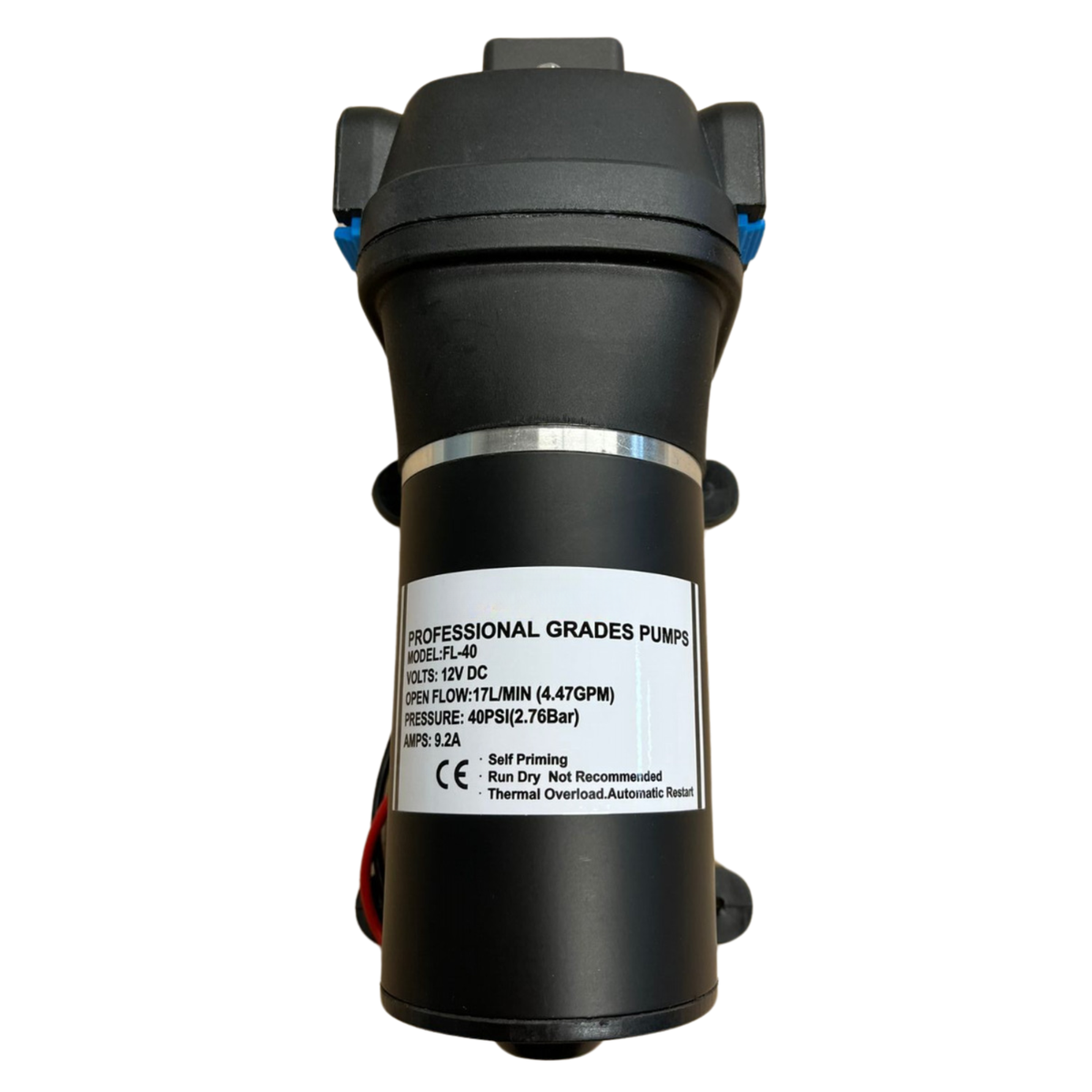 12V DC 4.47GPM Self-Priming Electric Water Pump for RV/Boat/Irrigation