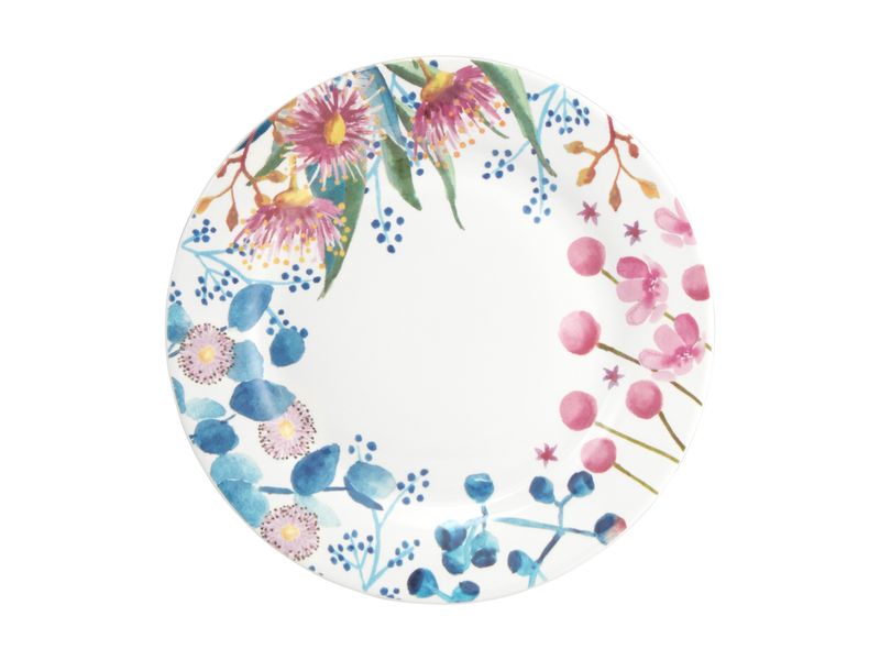 Maxwell and Williams Eucalyptus Bloom Rim Side Plate 19cm - Set of 6