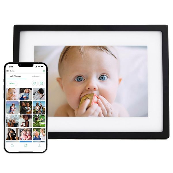 BezosMax 10.1 inch Wifi Digital Frame 32GB Photo/Video available, HD Touch