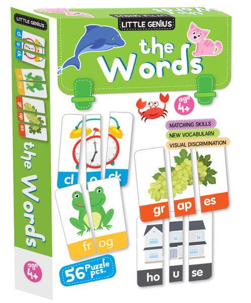 Little Genius - 56 Piece Words Puzzle - Set of 2
