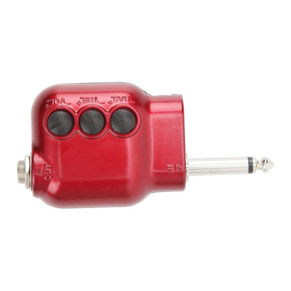 Mini Guitar Preamp 6.35mm Plug for Acoustic Guitars Red