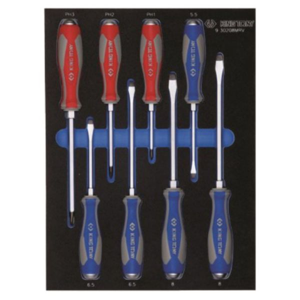 King Tony - Screwdriver Set 8 Piece Eva Foam