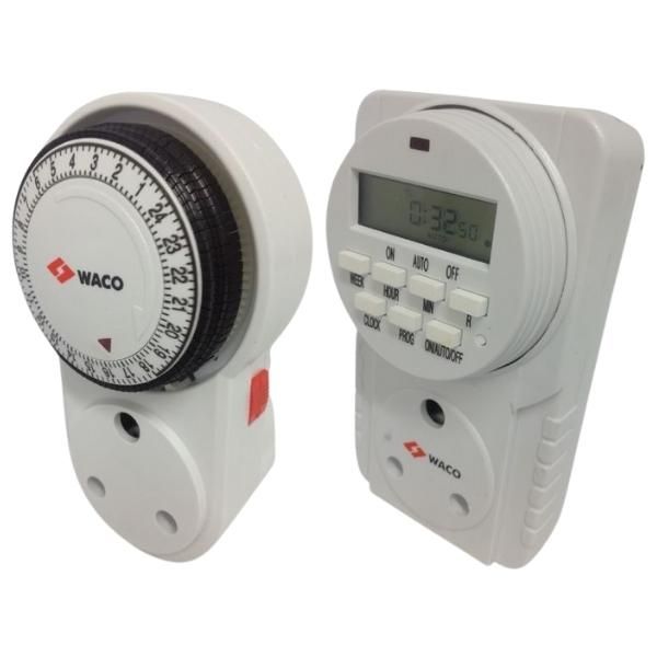 Waco - 24hr Mechanical and Weekly Digital Timer Combo (Set of 2)