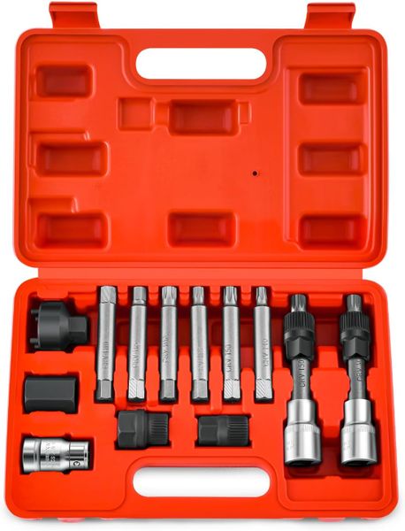 13-Piece Alternator Pulley Removal Tool Kit