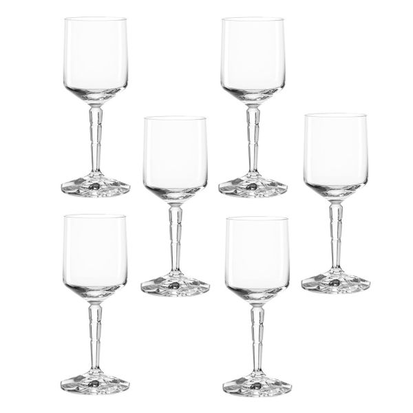 Leonardo Cocktail Glass Faceted 180ml Spiritii: Teqton Glass Set of 6